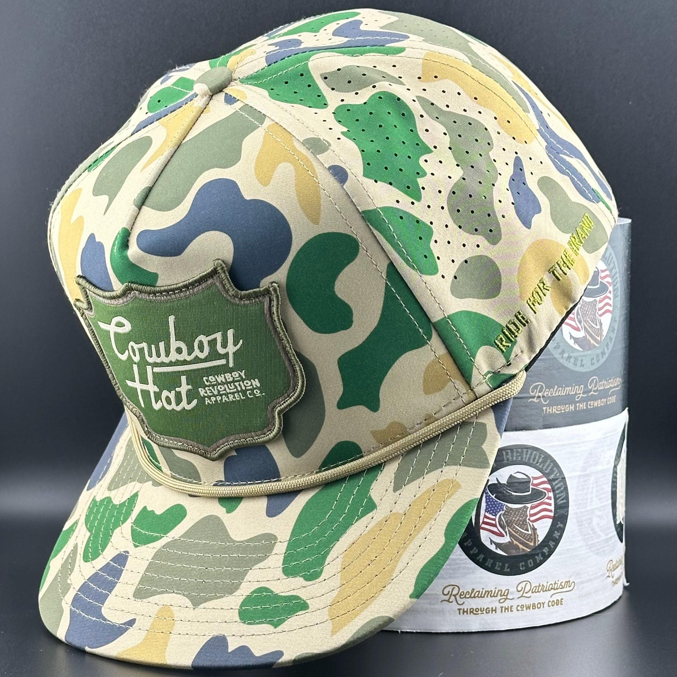 Duck Camo Patch “Cowboy Hat” - Performance Rope Hat