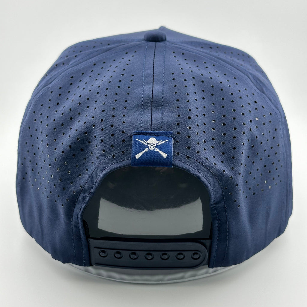 “Cowboy Hat” Performance Patch Rope Hat - Navy Blue