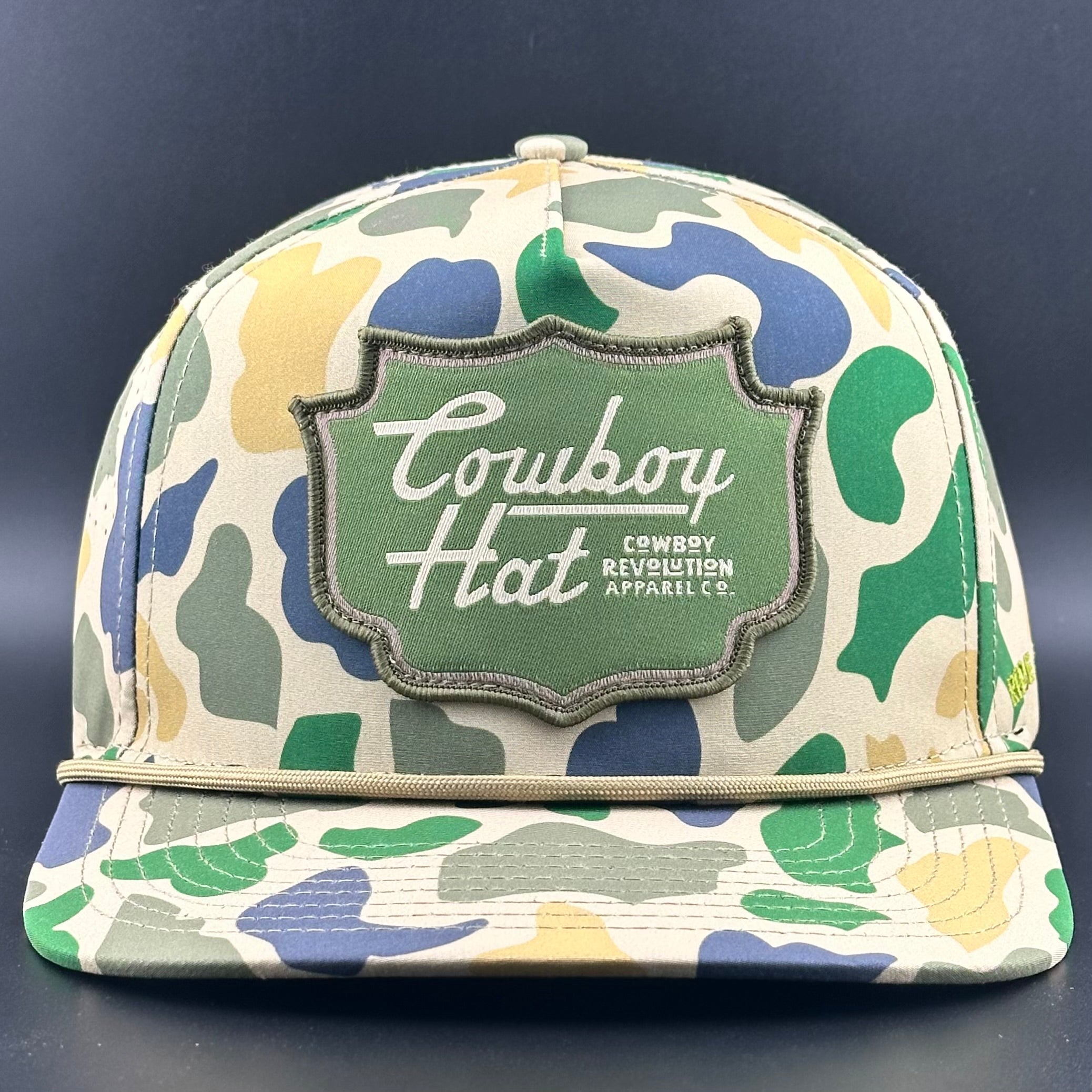 Duck Camo Patch “Cowboy Hat” - Performance Rope Hat