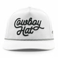 “Cowboy Hat” Summer Edition - Performance Trucker Rope Hat - White