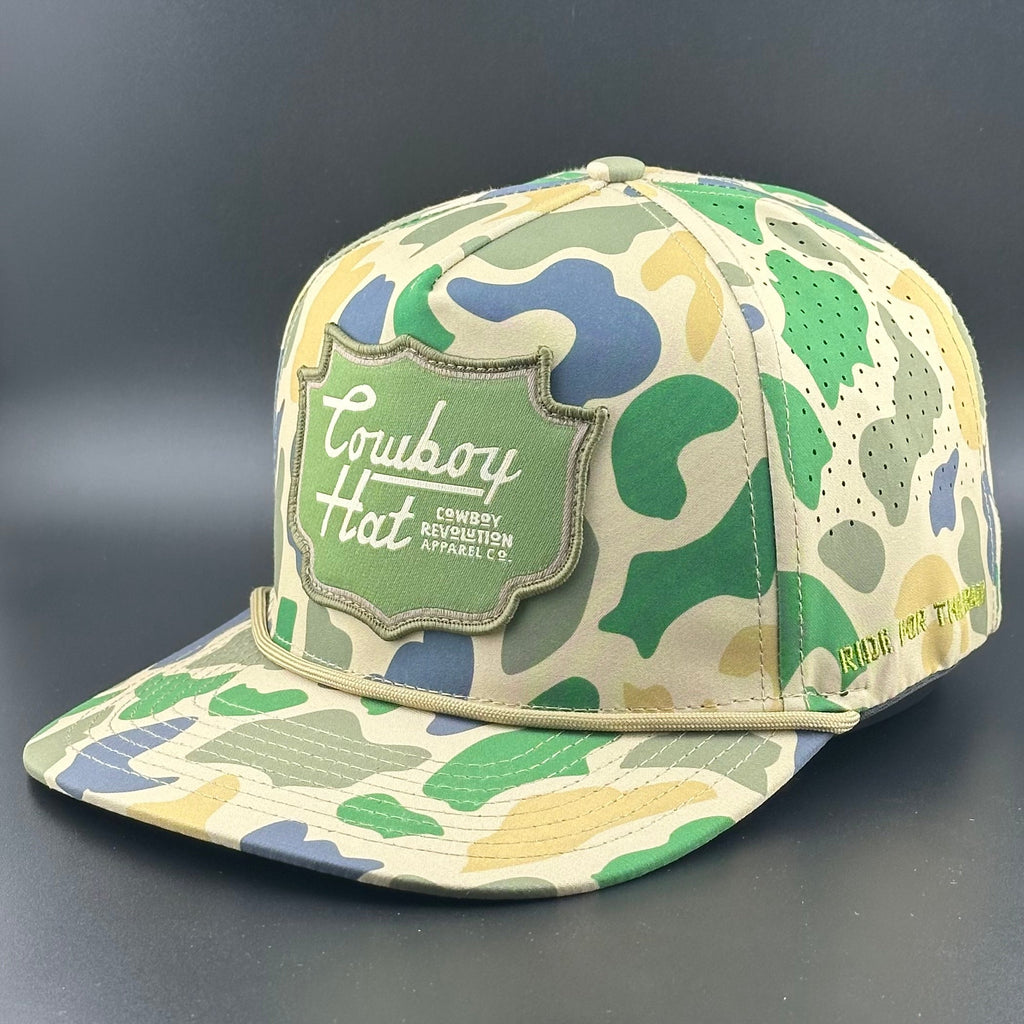 Duck Camo Patch “Cowboy Hat” - Performance Rope Hat
