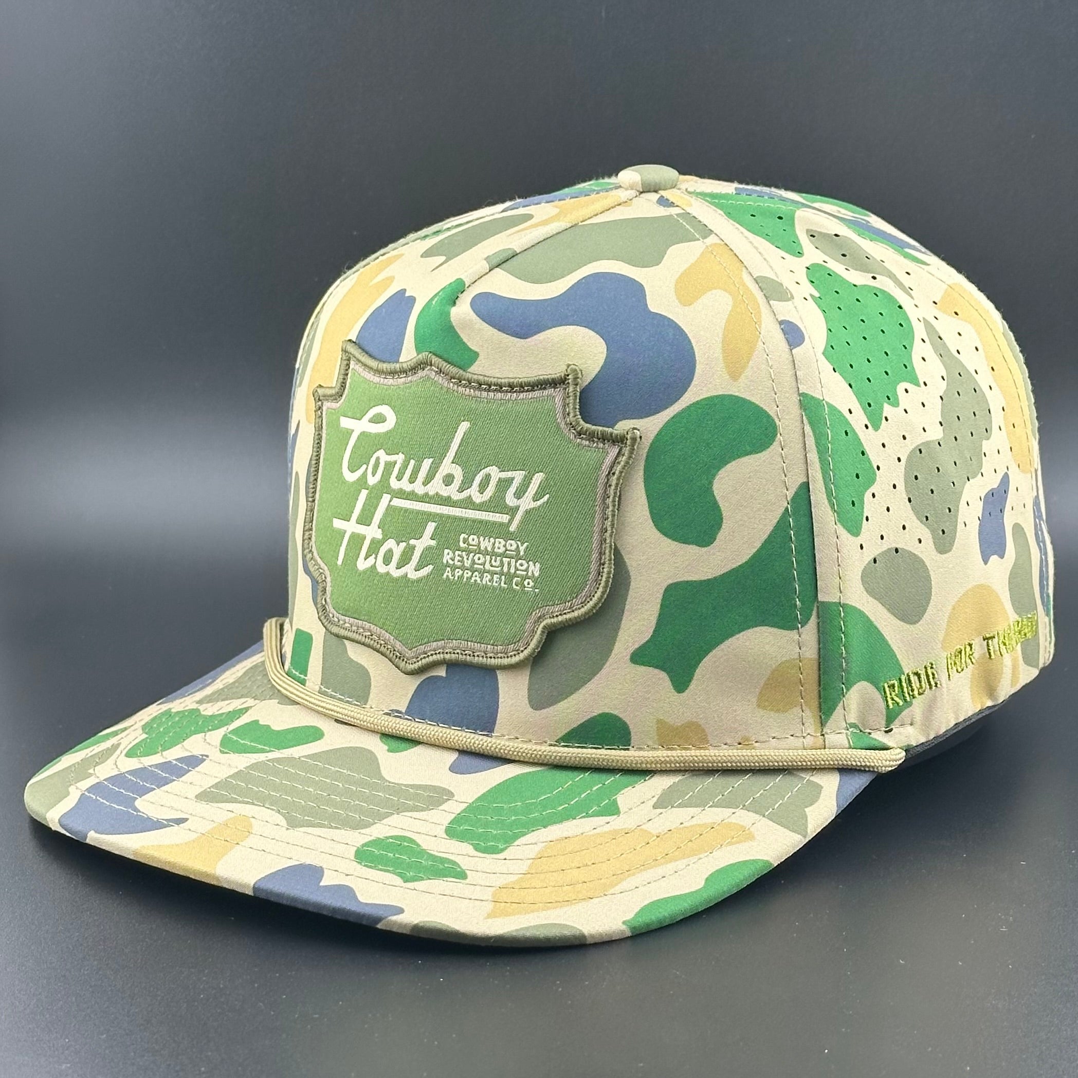 Duck Camo Patch “Cowboy Hat” - Performance Rope Hat