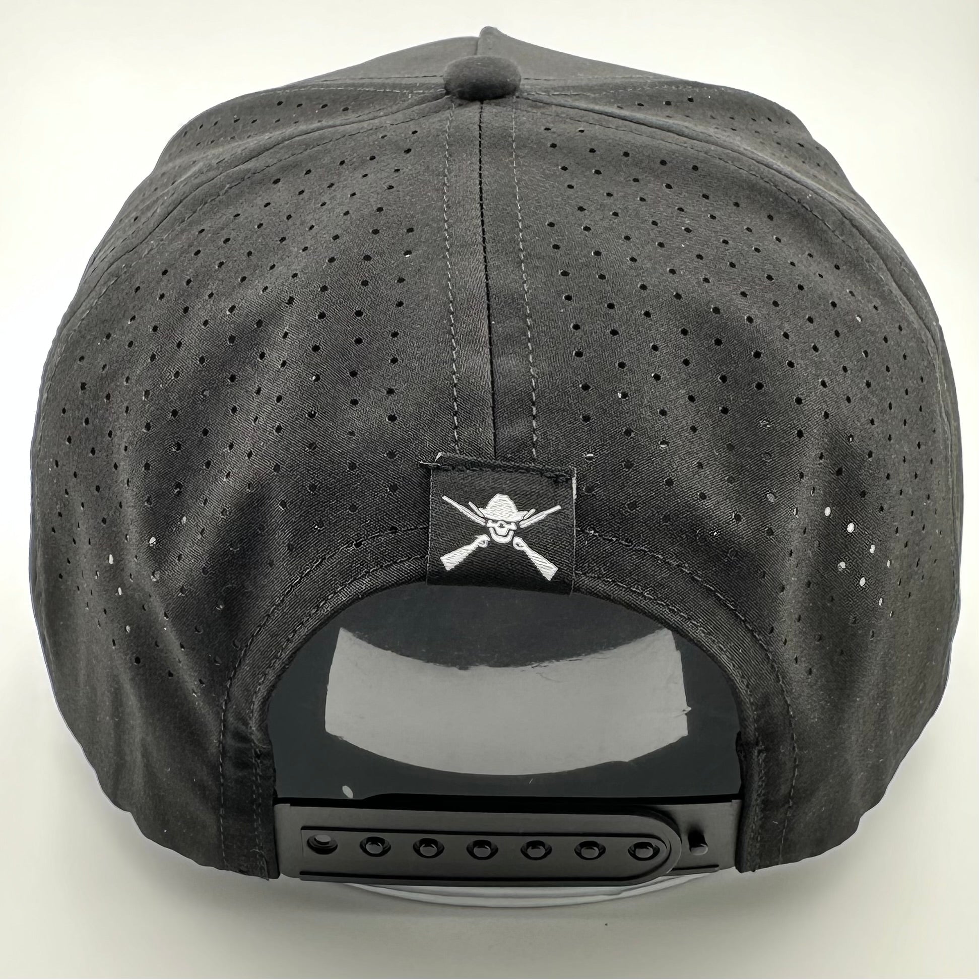 “Cowboy Hat” Performance Patch Rope Hat - Black