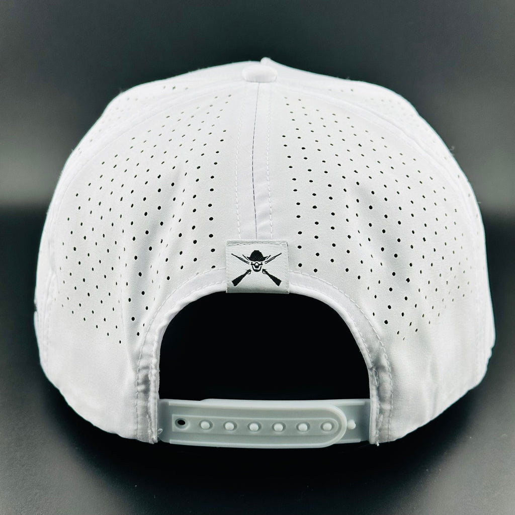 “Cowboy Hat” Performance Patch Rope Hat - White