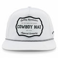 “Cowboy Hat” Performance Patch Rope Hat - White