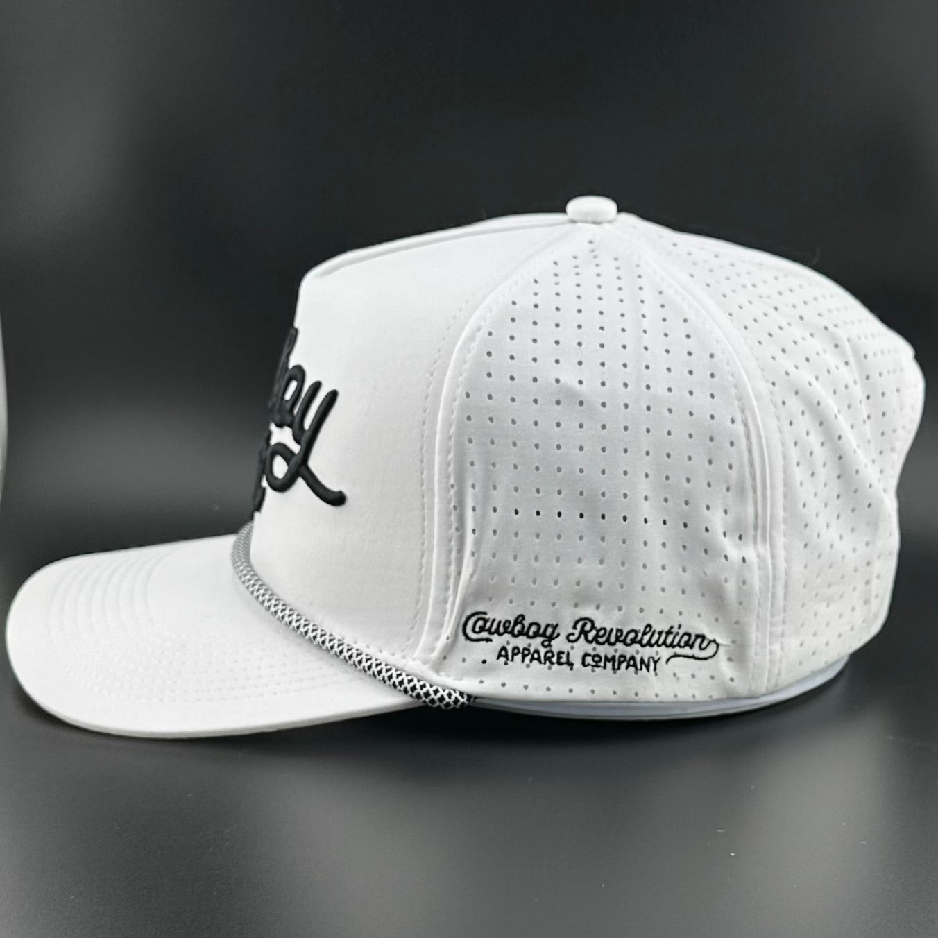 “Cowboy Hat” Summer Edition - Performance Trucker Rope Hat - White